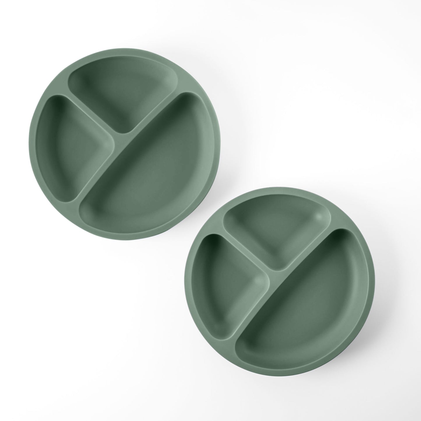 2 Piece Silicone Divider Suction Plate for Baby and Toddler
