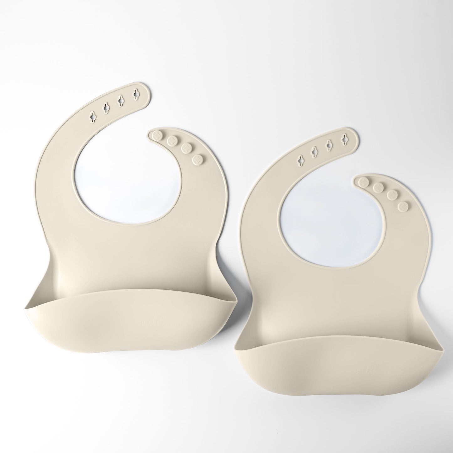 2 Piece Silicone Baby Feeding Bibs