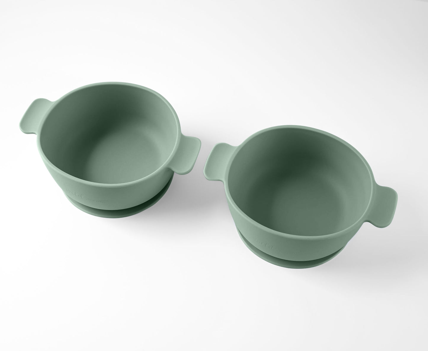 2 Piece Silicone Baby or Toddler Bowl