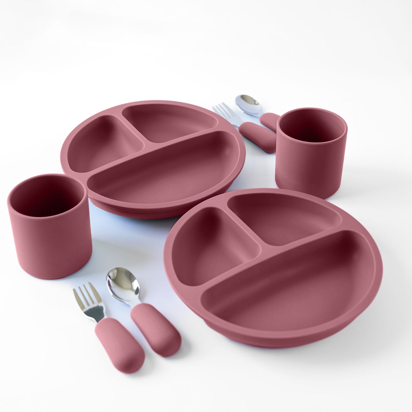 8 Piece Silicone Toddler Feeding Set