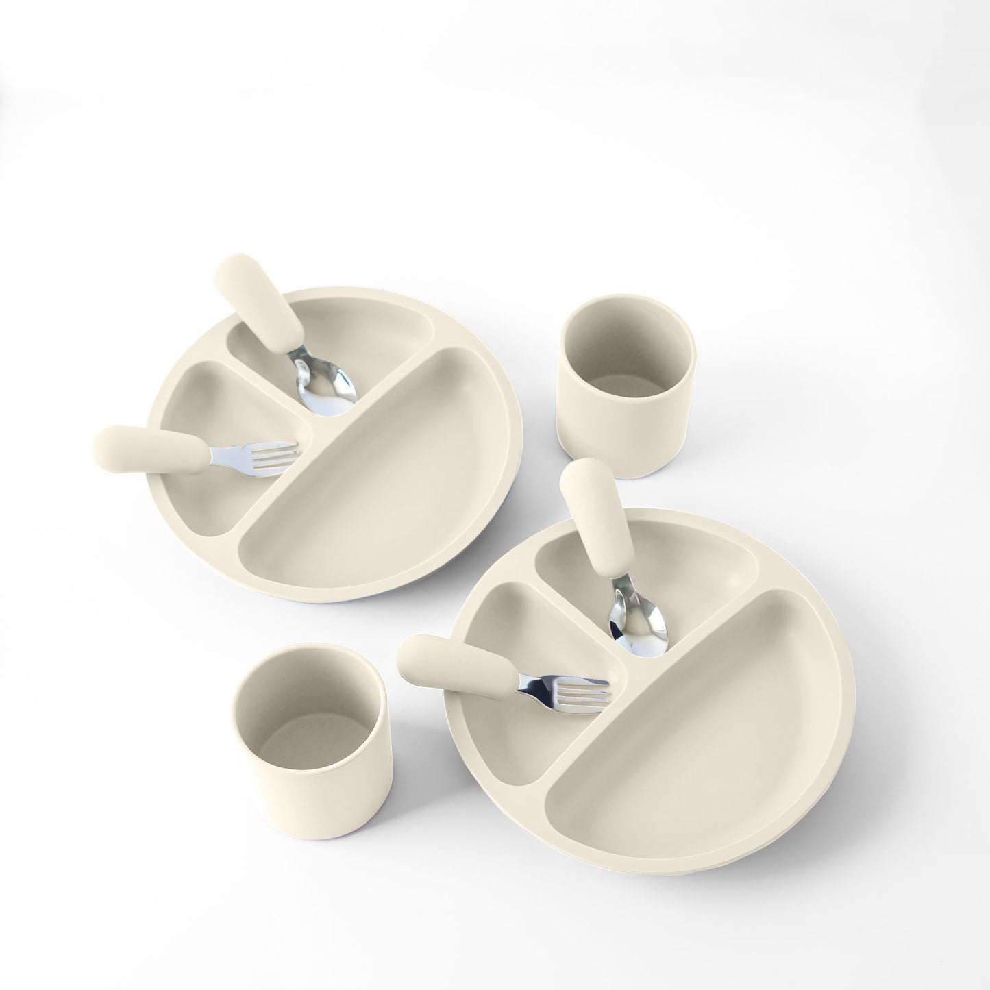 8 Piece Silicone Toddler Feeding Set
