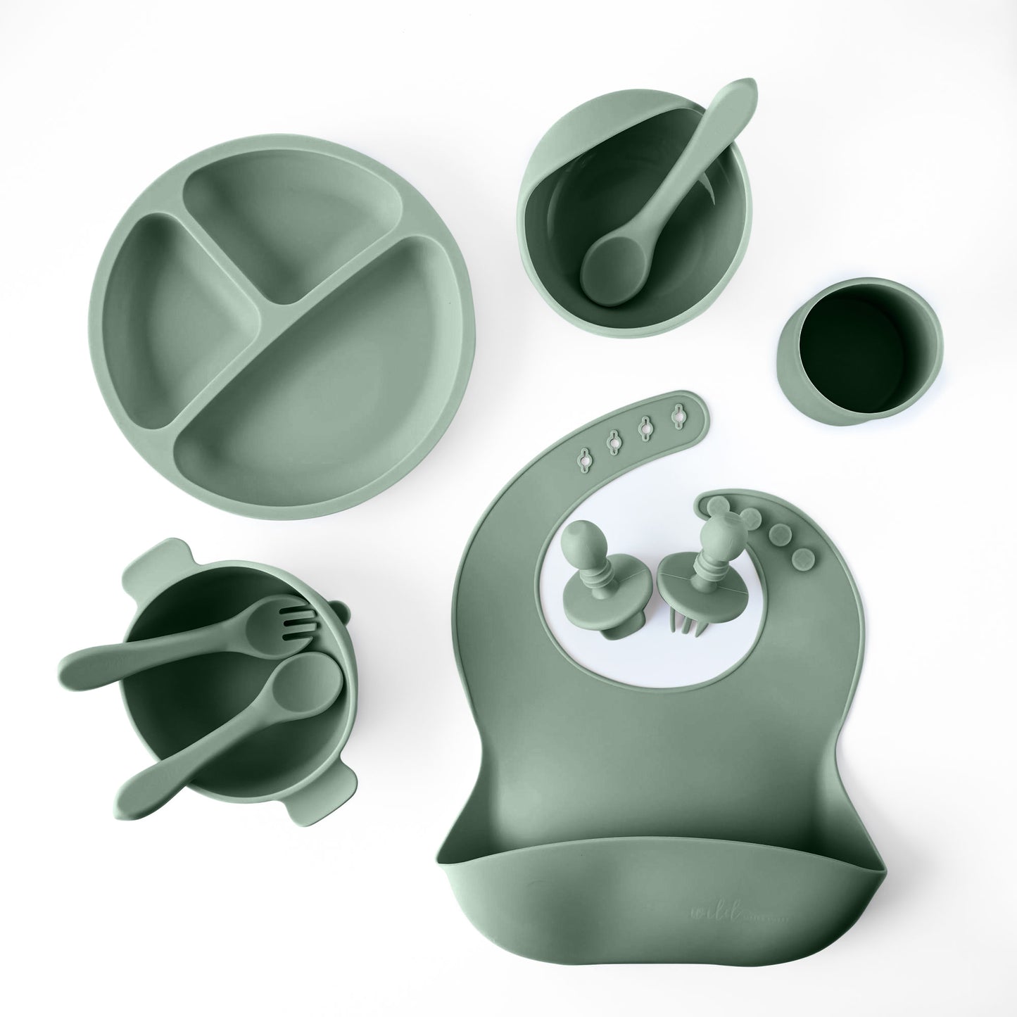 10 Piece Silicone Baby Feeding Set