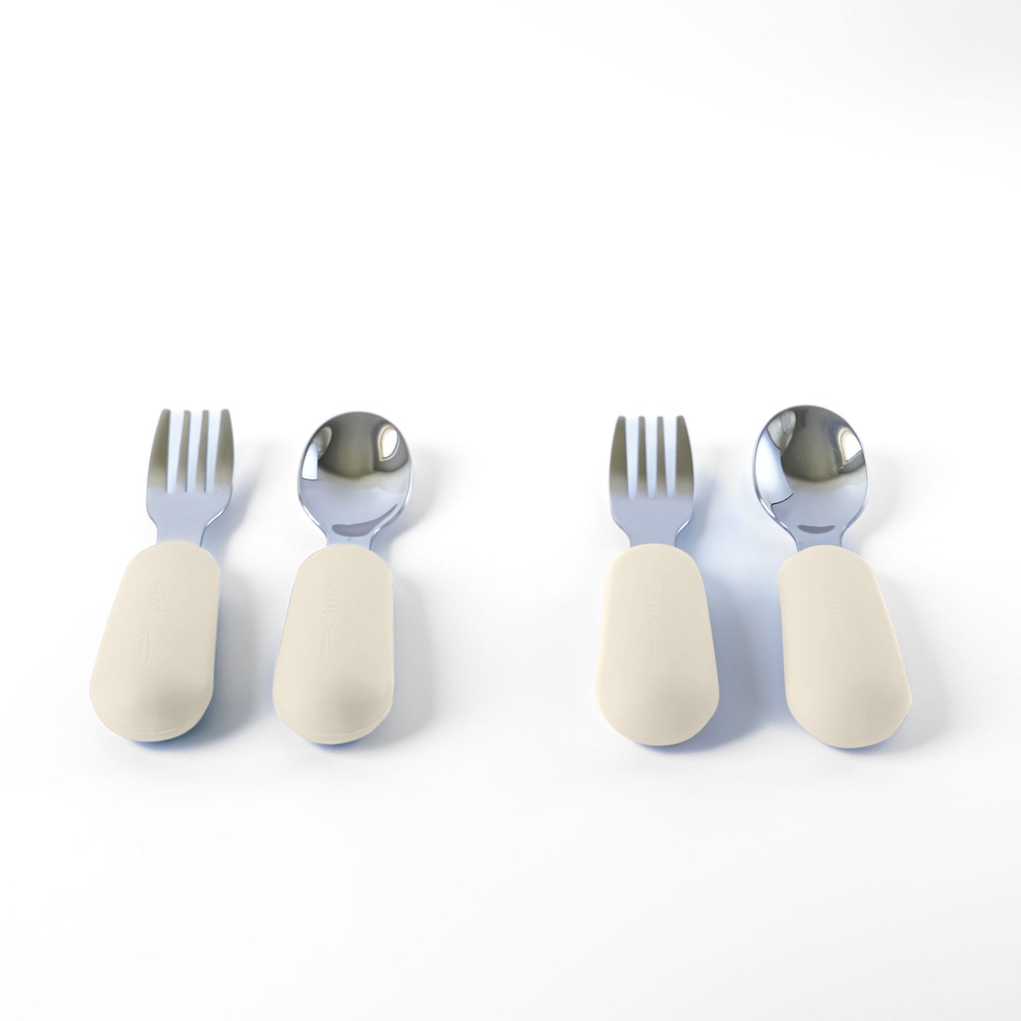 4 Piece Toddler Stainless Steel Fork & Spoon Cutlery Set