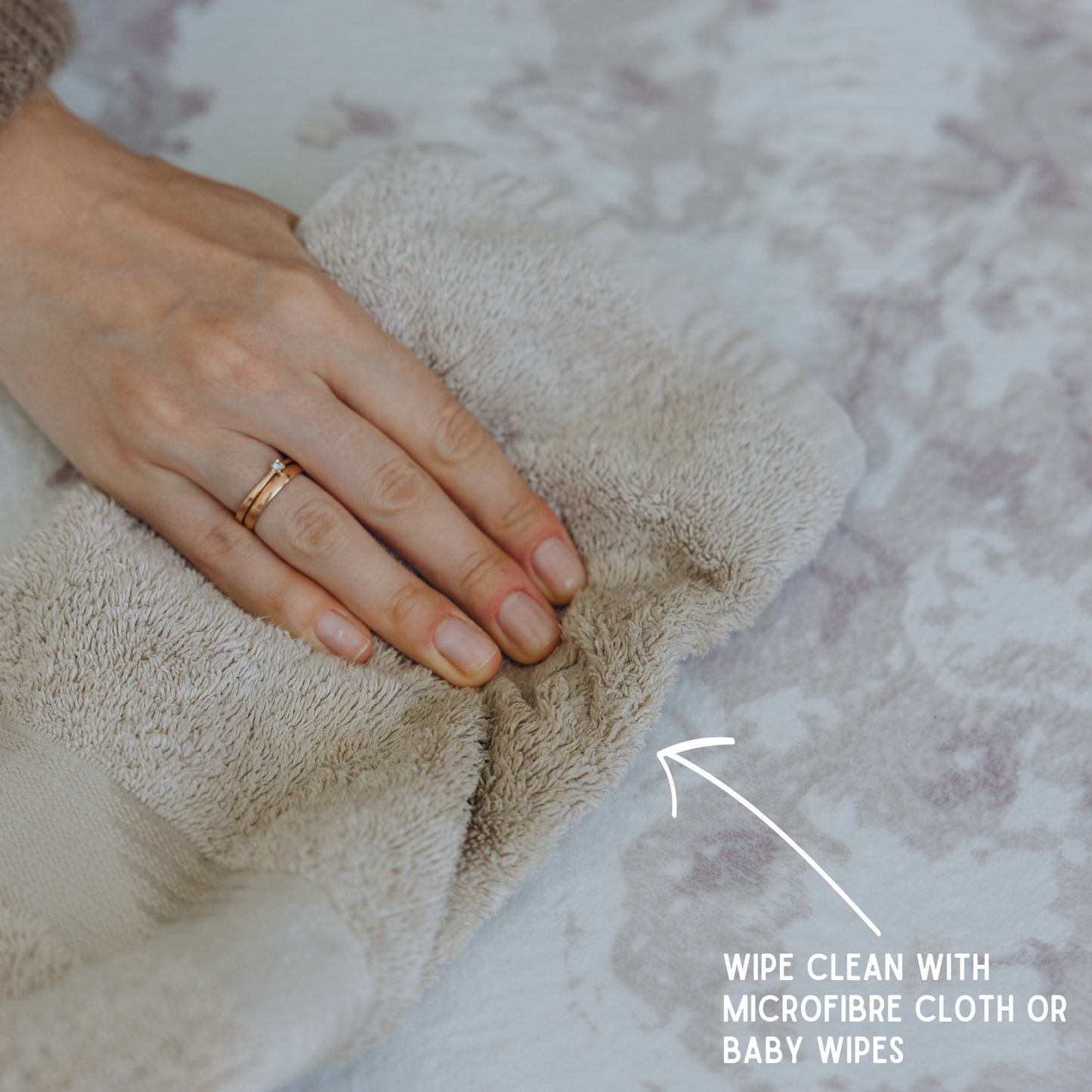 Beige Distressed Persian Soft Play Mat