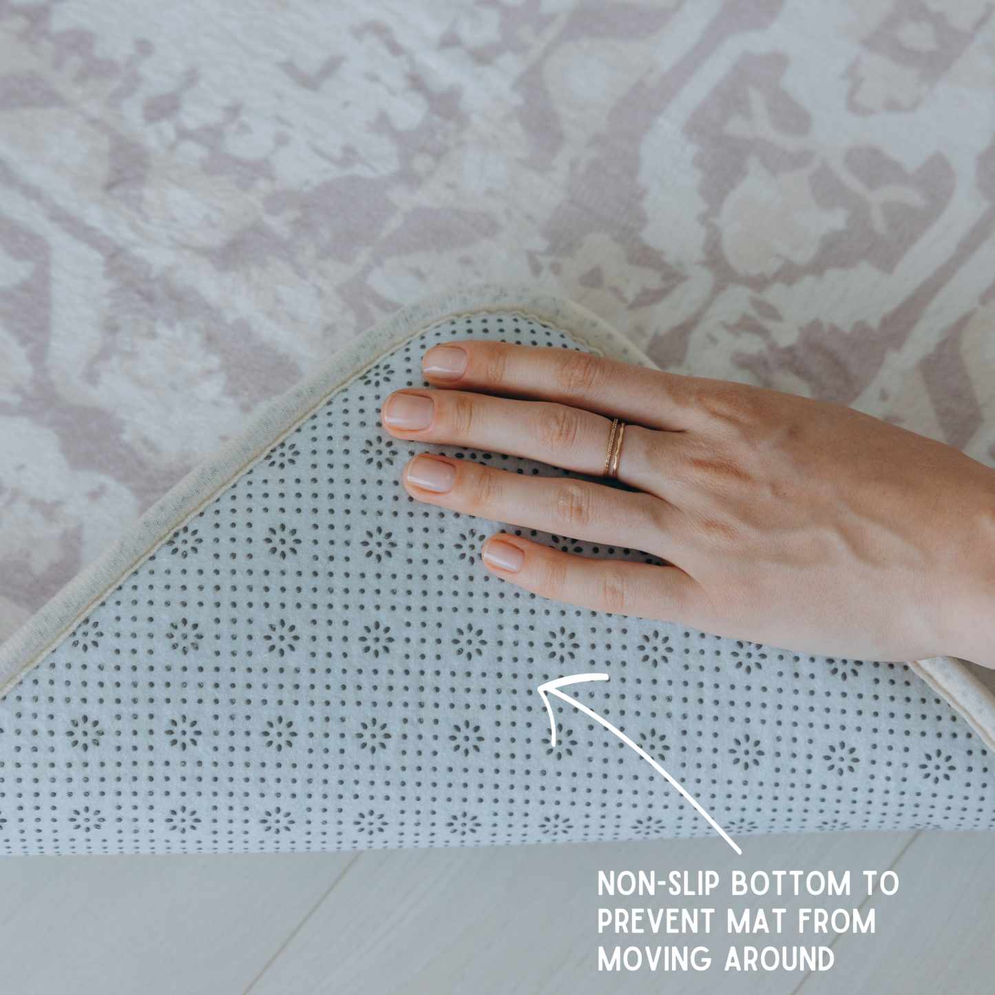 Beige Distressed Persian Soft Play Mat