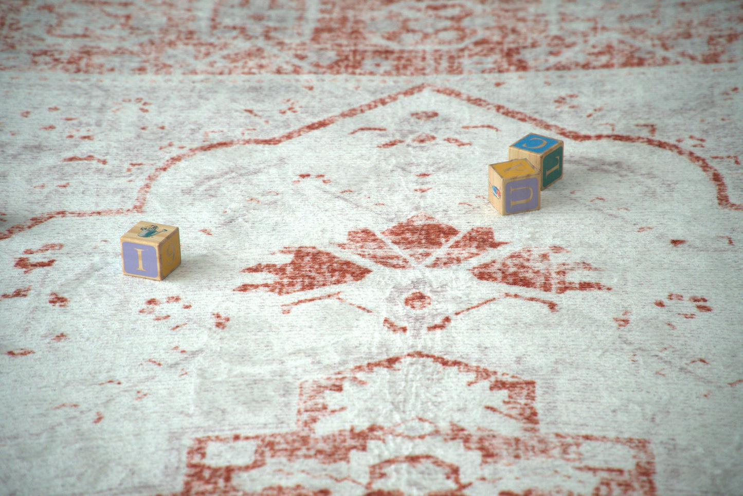Terracotta Distressed Persian Soft Play Mat
