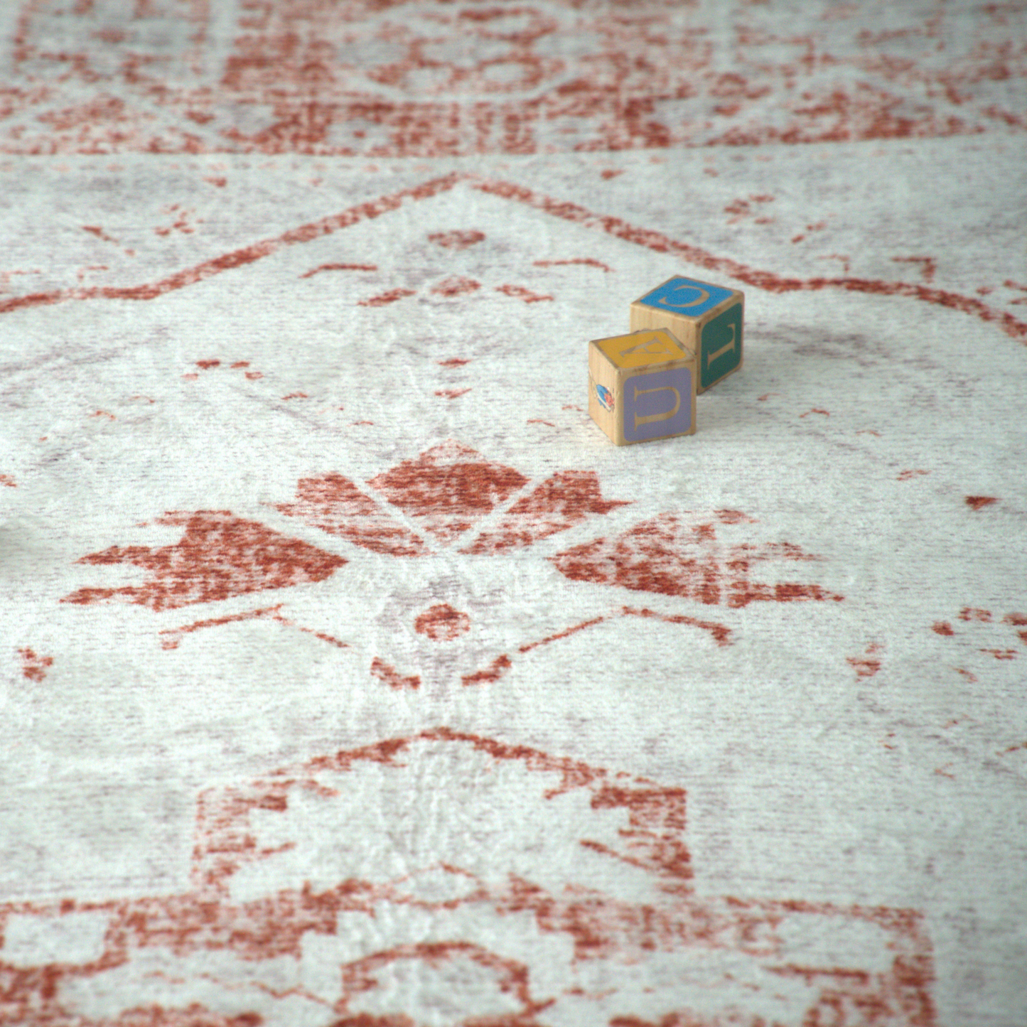 Terracotta Distressed Persian Soft Play Mat