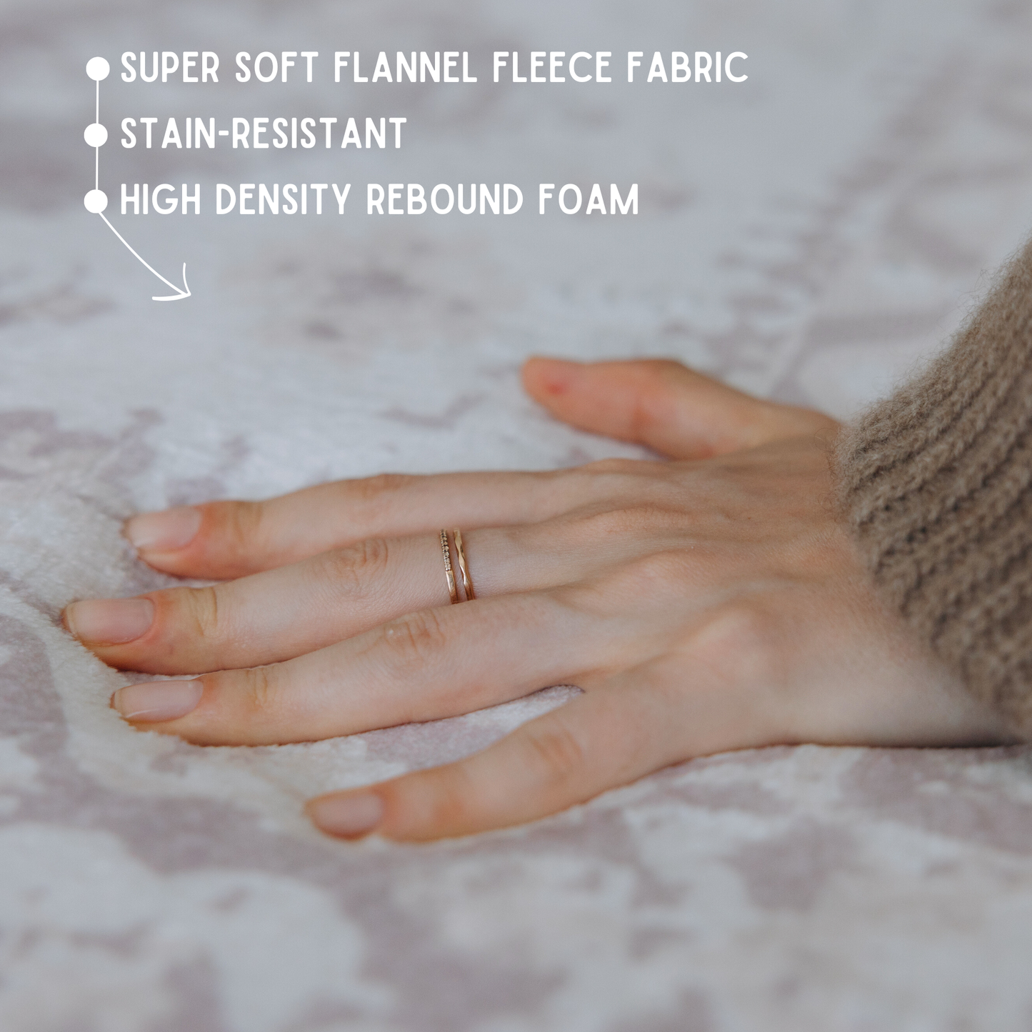 Vintage Washed Beige Persian With Mauve Undertone Soft Play Mat