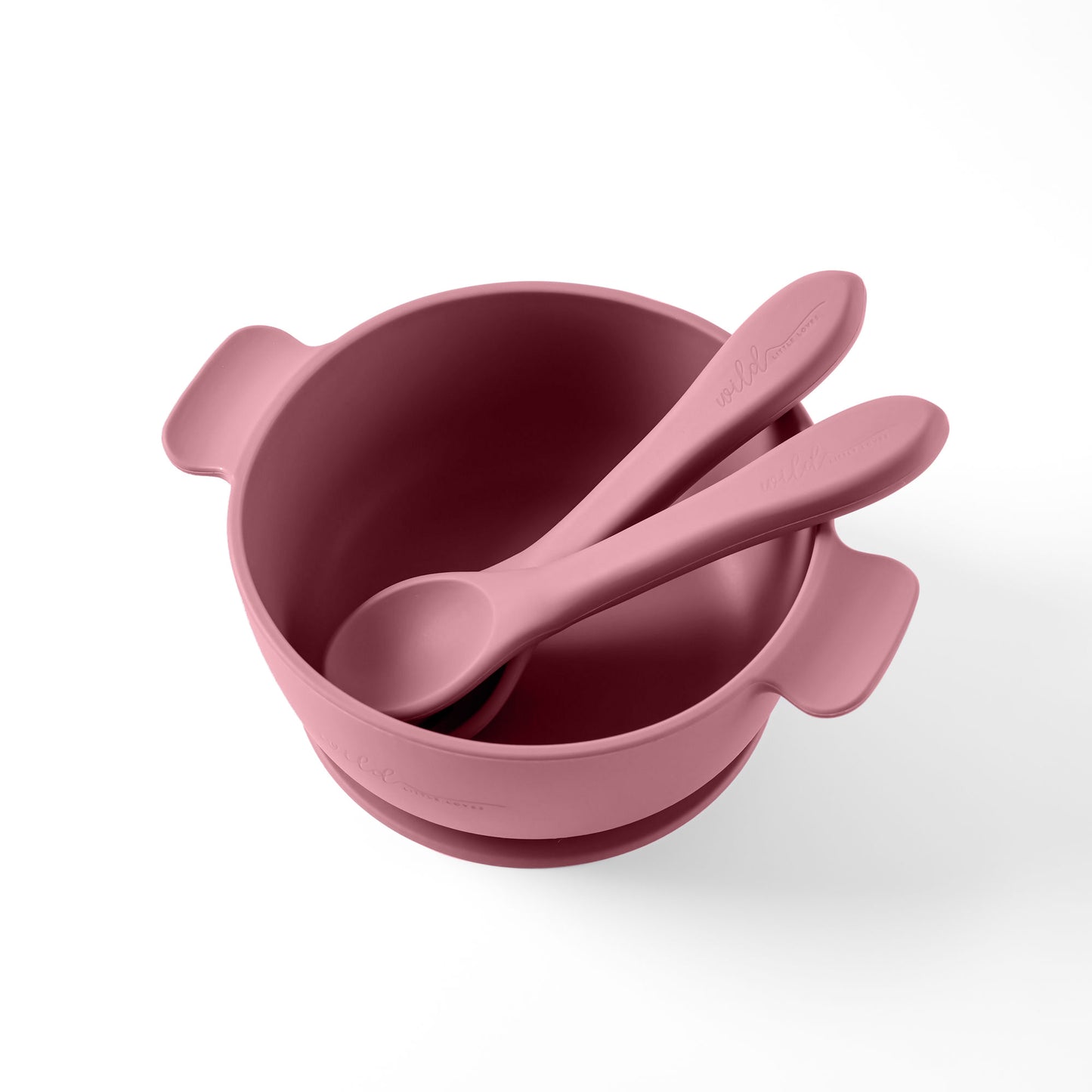 3 Piece Silicone Suction Bowl for Toddler or Baby with Fork & Spoon