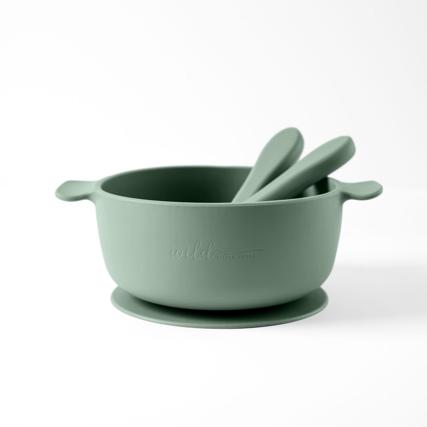 3 Piece Silicone Suction Bowl for Toddler or Baby with Fork & Spoon