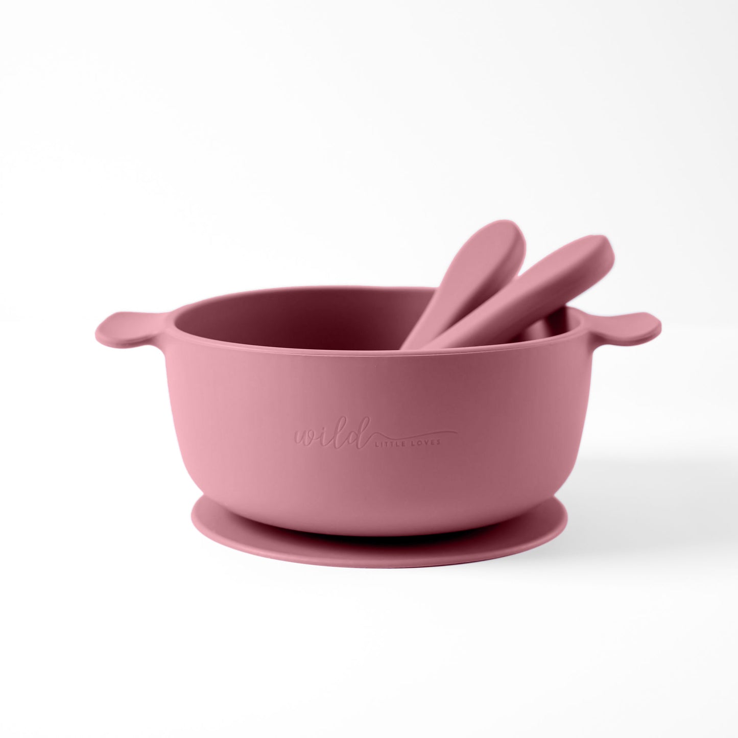3 Piece Silicone Suction Bowl for Toddler or Baby with Fork & Spoon