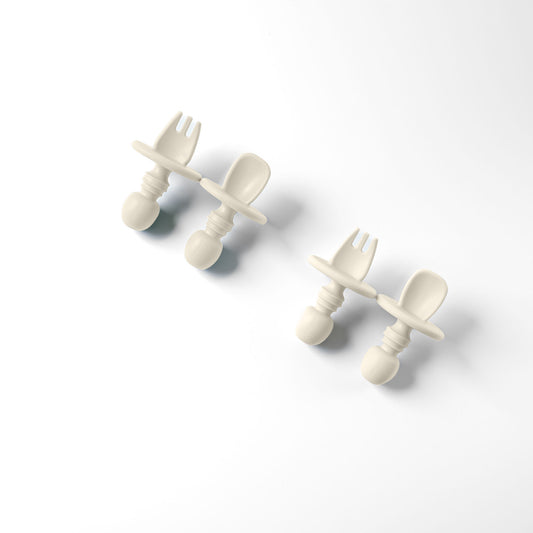 4 Piece Silicone Baby Led Weaning Spoon and Fork